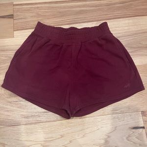 Maroon Hollister shorts